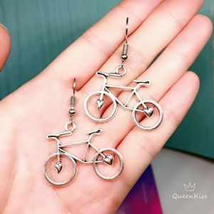 Bycicle earrings bike silver large sports …